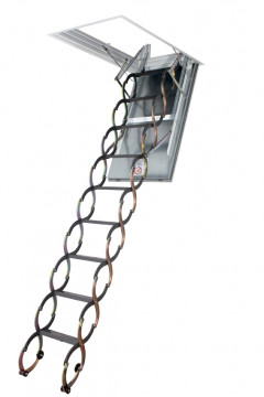 Металлическая огнестойкая лестница LSF 70х120x280-300 FAKRO