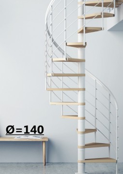 Винтовая лестница Montreal Style, диаметр 140 см, белый