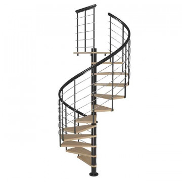 Винтовая лестница Montreal Style, диаметр 160 см, черный