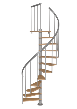 Винтовая лестница Calgary Grey, диаметр 140 см