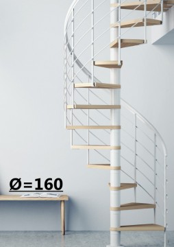 Винтовая лестница Montreal Style, диаметр 160 см, белый